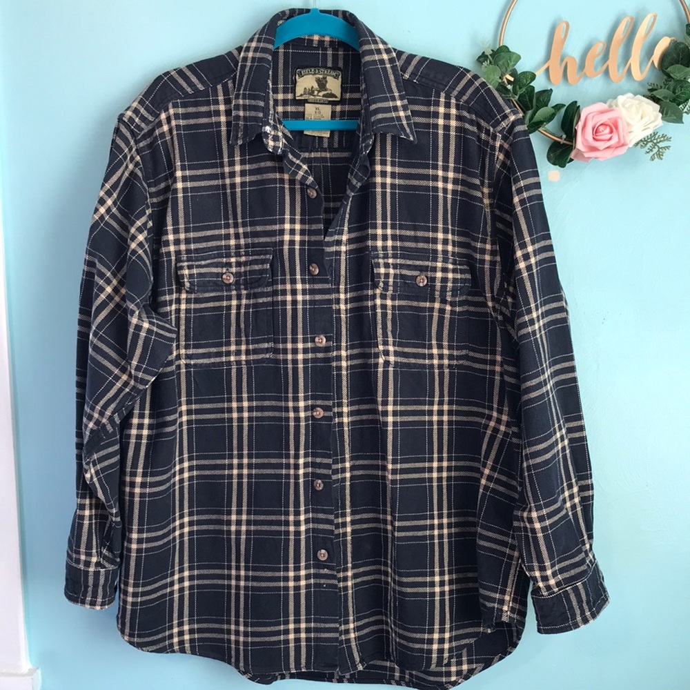 Vintage Field & Stream Plaid Button Down Shirt